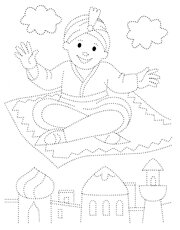 Обведи и раскрась